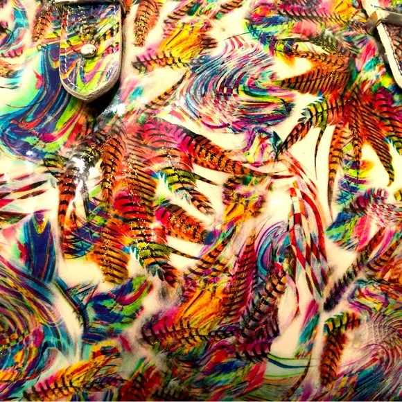 Brand new multicoloured patent leather Peter Kaiser handbag - Picture 2 of 5